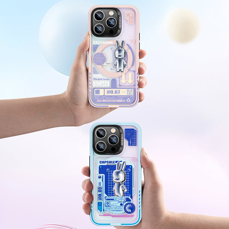 Apple iPhone 14 Pro Max Case M-safe Charging Feature Benks Casebang Rabbit Cover Blue 