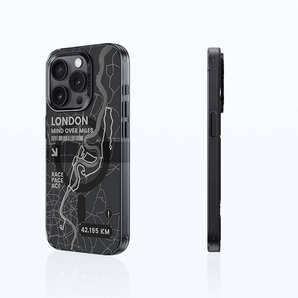 Apple iPhone 14 Pro Max Case M-safe Charging Feature Benks City Series Cover Black 