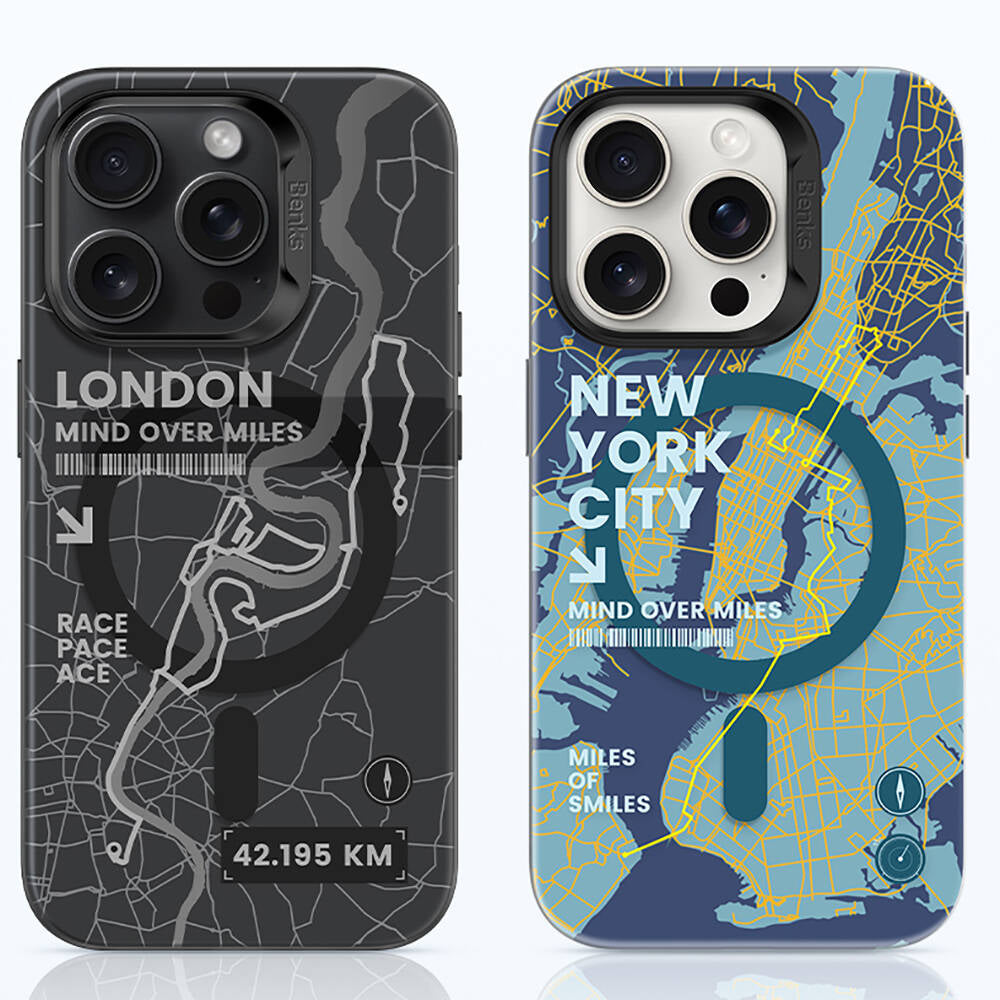 Apple iPhone 14 Pro Max Case M-safe Charging Feature Benks City Series Cover Blue 