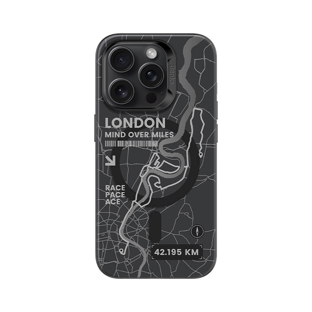 Apple iPhone 14 Pro Max Case M-safe Charging Feature Benks City Series Cover Blue 