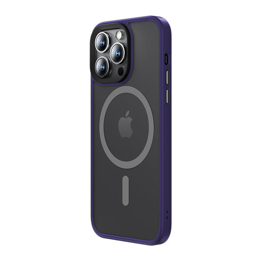 Apple iPhone 14 Pro Max Case M-Safe Charging Feature Benks Mist Hybrid Cover Deep Purple