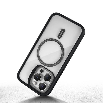 Apple iPhone 14 Pro Max Kılıf M-safe Şarj Özellikli Casebang Body Frame Kapak Siyah