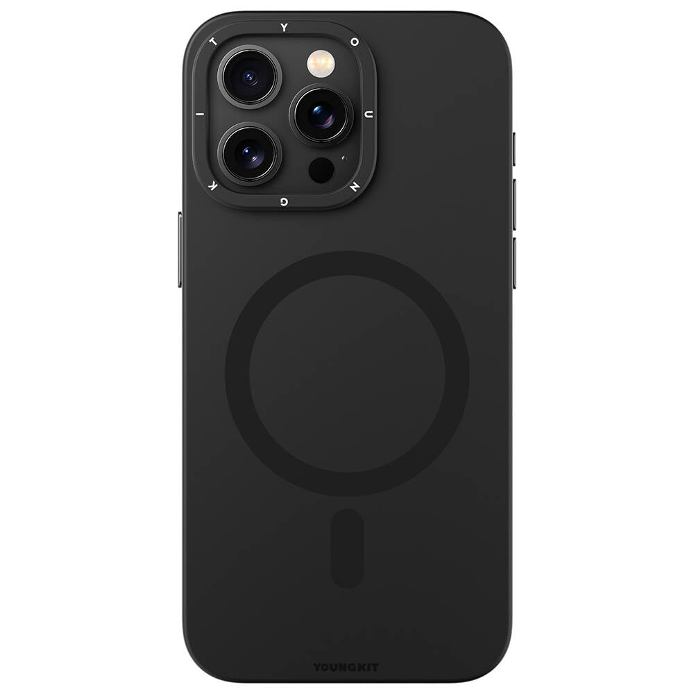 Apple iPhone 14 Pro Max Case with M-safe Charging Feature, Scratch and Wear Resistant Youngkit Velvet Series Cover Black 