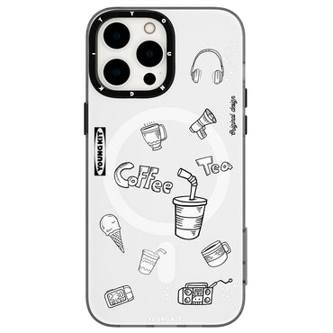 Apple iPhone 14 Pro Max Kılıf M-safe Şarj Özellikli Desenli Youngkit Plaything Serisi Kapak