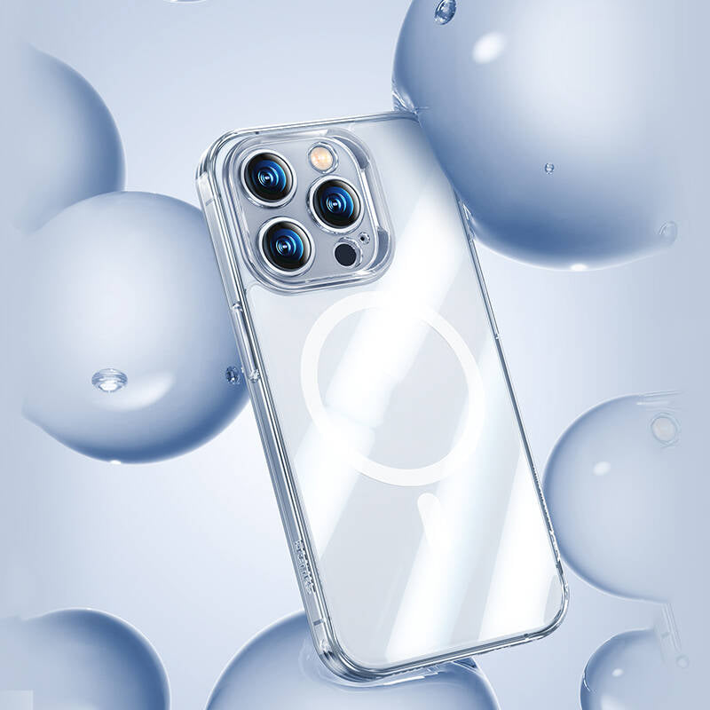 Apple iPhone 14 Pro Max Case M-safe Charging Feature Camera Protection Benks Corning Glass Series Cover Colorless 