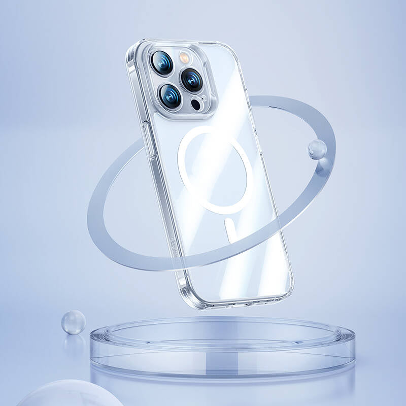 Apple iPhone 14 Pro Max Case M-safe Charging Feature Camera Protection Benks Corning Glass Series Cover Colorless 