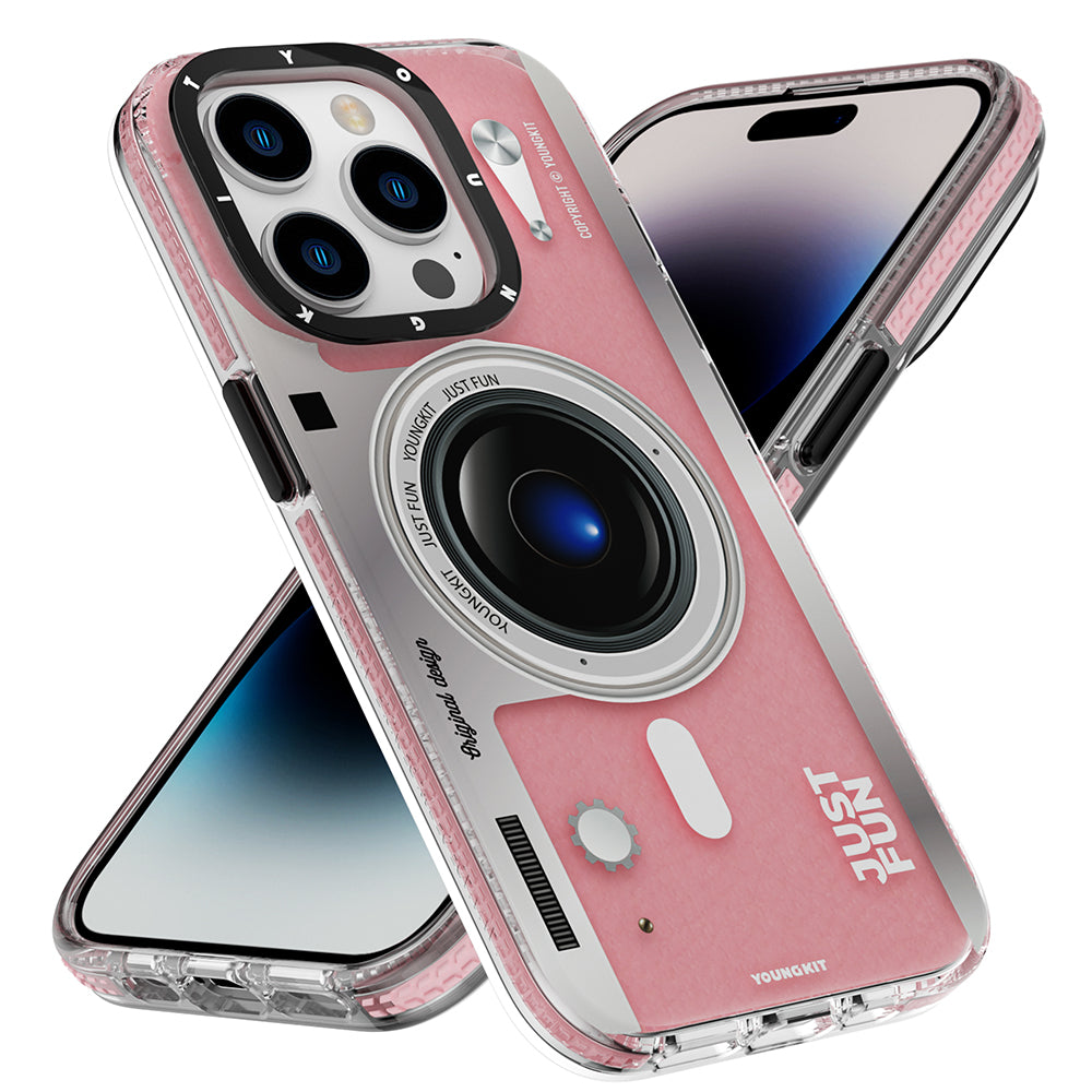 Apple iPhone 14 Pro Max Case M-safe Charging Feature Lens Figure YoungKit Art Film Series Cover White 