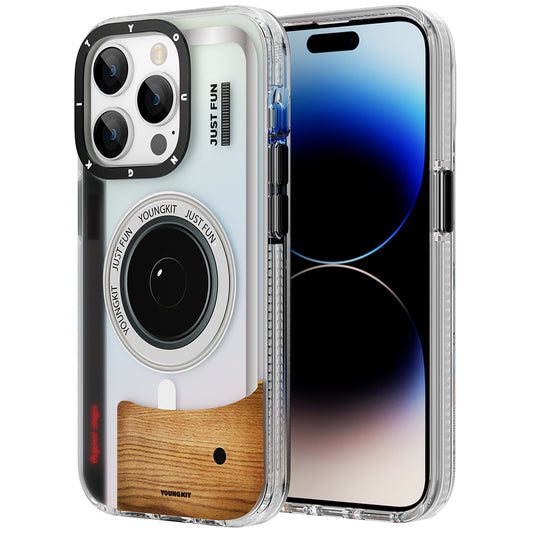 Apple iPhone 14 Pro Max Case M-safe Charging Feature Lens Figure YoungKit Art Film Series Cover White 