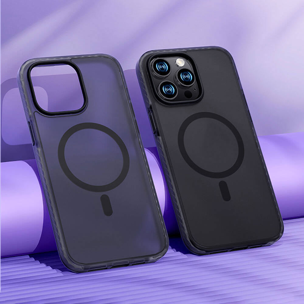 Apple iPhone 14 Pro Max Case M-safe Charging Feature Matte Back Surface Benks Drop Resistance Cover Blue 