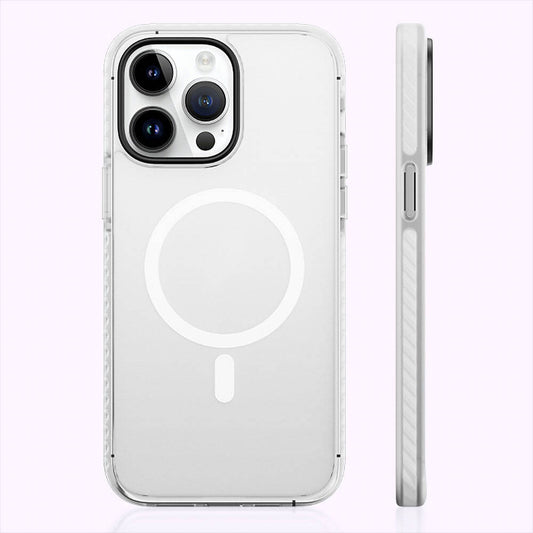Apple iPhone 14 Pro Max Case M-safe Charging Feature Matte Back Surface Benks Drop Resistance Cover White 