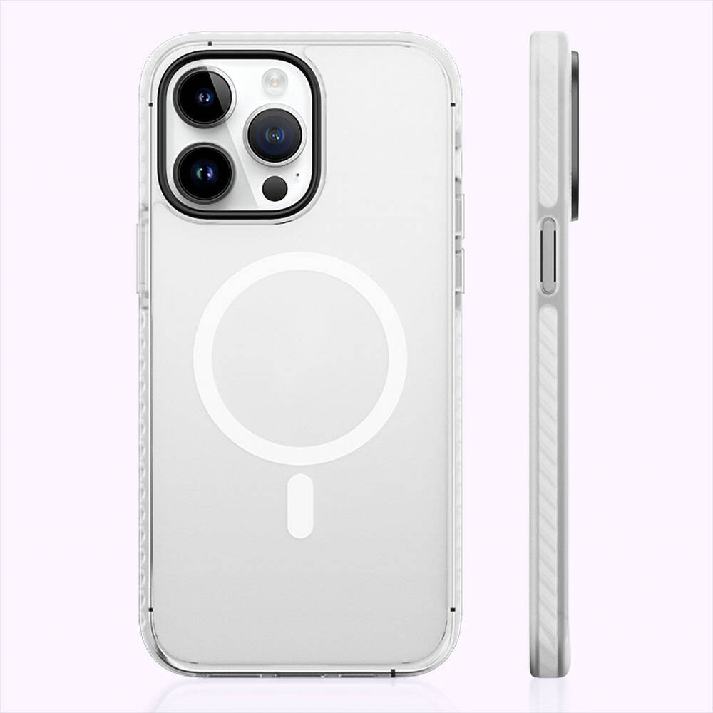 Apple iPhone 14 Pro Max Case M-safe Charging Feature Matte Back Surface Benks Drop Resistance Cover Blue 