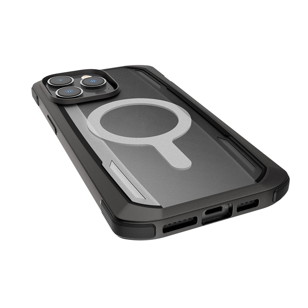 Apple iPhone 14 Pro Max Kılıf M-safe Şarj Özellikli Raptic Secure Serisi Çift Kat TPU Kenarlı Şeffaf Arka Yüzeyli Kapak Yeşil