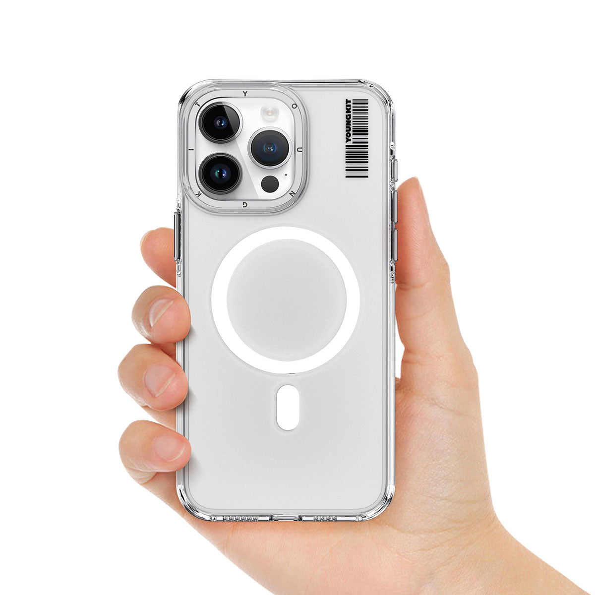 Apple iPhone 14 Pro Max Case M-safe Charging Transparent Youngkit Crystal Shield Series Cover Colorless 