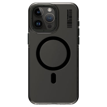 Apple iPhone 14 Pro Max Case M-safe Charging Transparent Youngkit Crystal Shield Series Cover Black 
