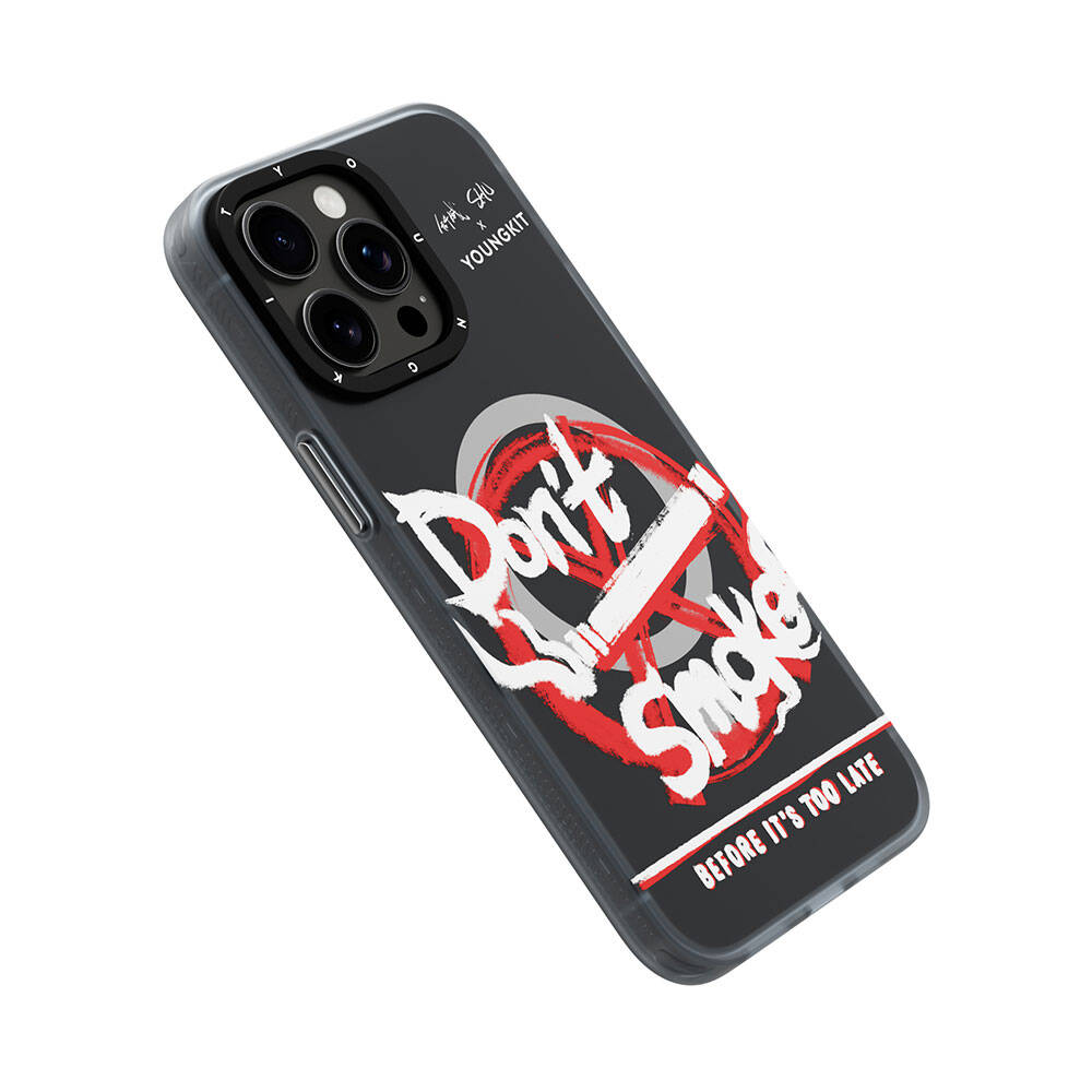 Apple iPhone 14 Pro Max Case M-safe Charging Feature Shu Design Youngkit City Series Cover Black-Red 