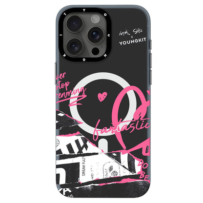 Apple iPhone 14 Pro Max Kılıf M-safe Şarj Özellikli Shu Tasarımlı Youngkit Dreamland Serisi Kapak