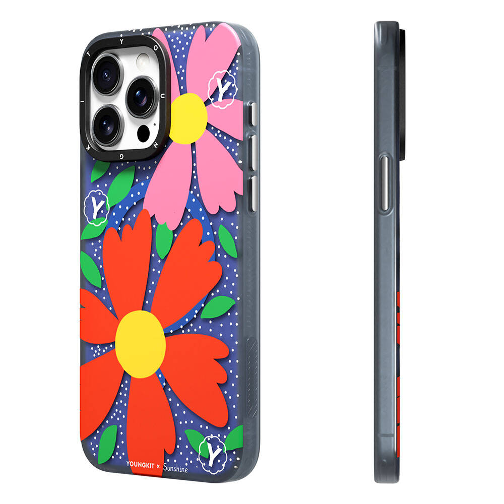 Apple iPhone 14 Pro Max Case M-safe Charging Feature Sunshine Design Youngkit Colorful Series Cover Red 