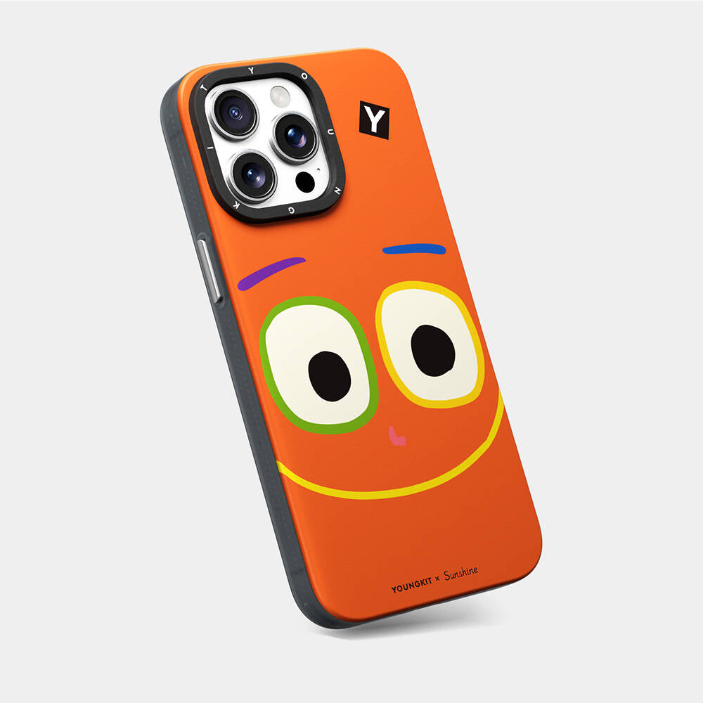 Apple iPhone 14 Pro Max Case M-safe Charging Feature Sunshine Design Youngkit Daily Happy Series Cover Red 