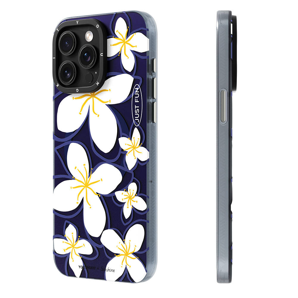 Apple iPhone 14 Pro Max Case M-safe Charging Feature Sunshine Design Youngkit Smile Series Cover Navy Blue 