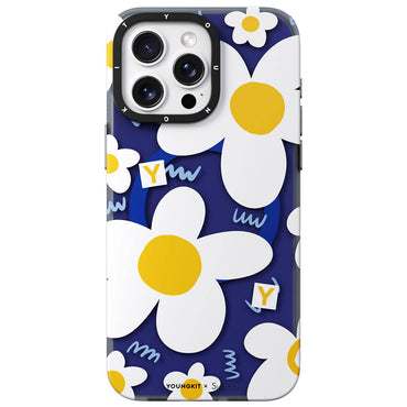 Apple iPhone 14 Pro Max Case M-safe Charging Feature Sunshine Design Youngkit Spring Breeze Series Cover White 