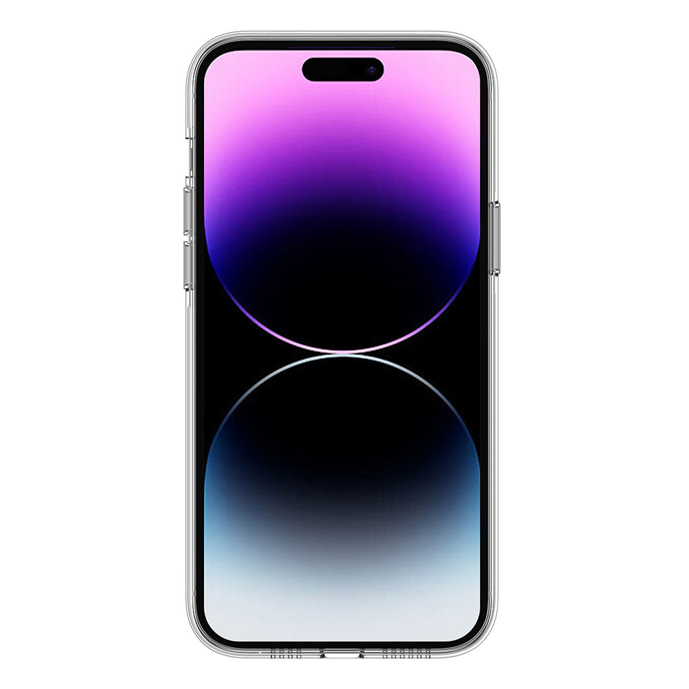 Apple iPhone 14 Pro Max Kılıf M-safe Şarj Özellikli Transparan Sert PC Wlons Pita Kapak Renksiz