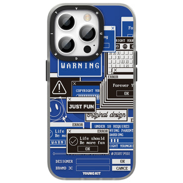Apple iPhone 14 Pro Max Case M-safe Charging Feature YoungKit Code Case Series Cover Blue 