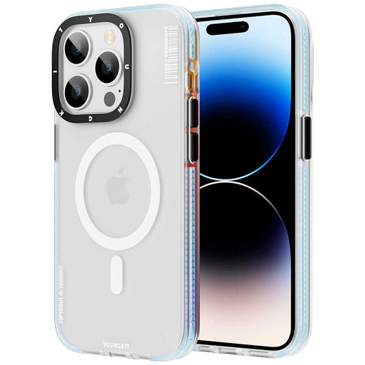 Apple iPhone 14 Pro Max Case M-safe Charging Feature Youngkit Jane Sand Series Cover Blue 