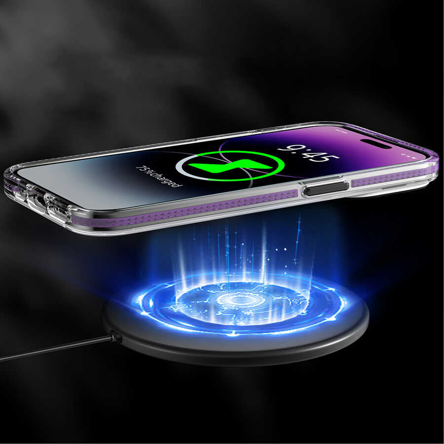 Apple iPhone 14 Pro Max Case M-safe Charging Feature Youngkit Jane Sand Series Cover Deep Purple 