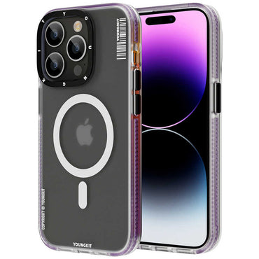 Apple iPhone 14 Pro Max Case M-safe Charging Feature Youngkit Jane Sand Series Cover Black 