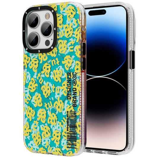 Apple iPhone 14 Pro Max Case M-safe Charging Feature Youngkit Play Rabbit Series Cover Yellow 