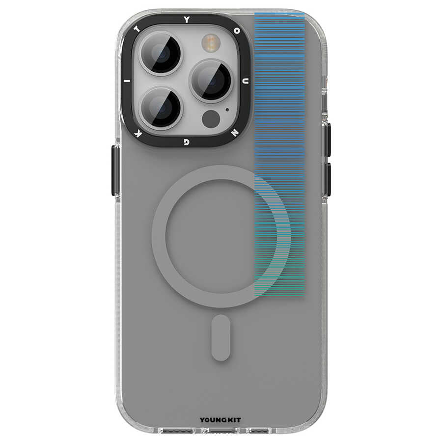 Apple iPhone 14 Pro Max Case M-safe Charging Feature Youngkit Pure Series Cover Blue