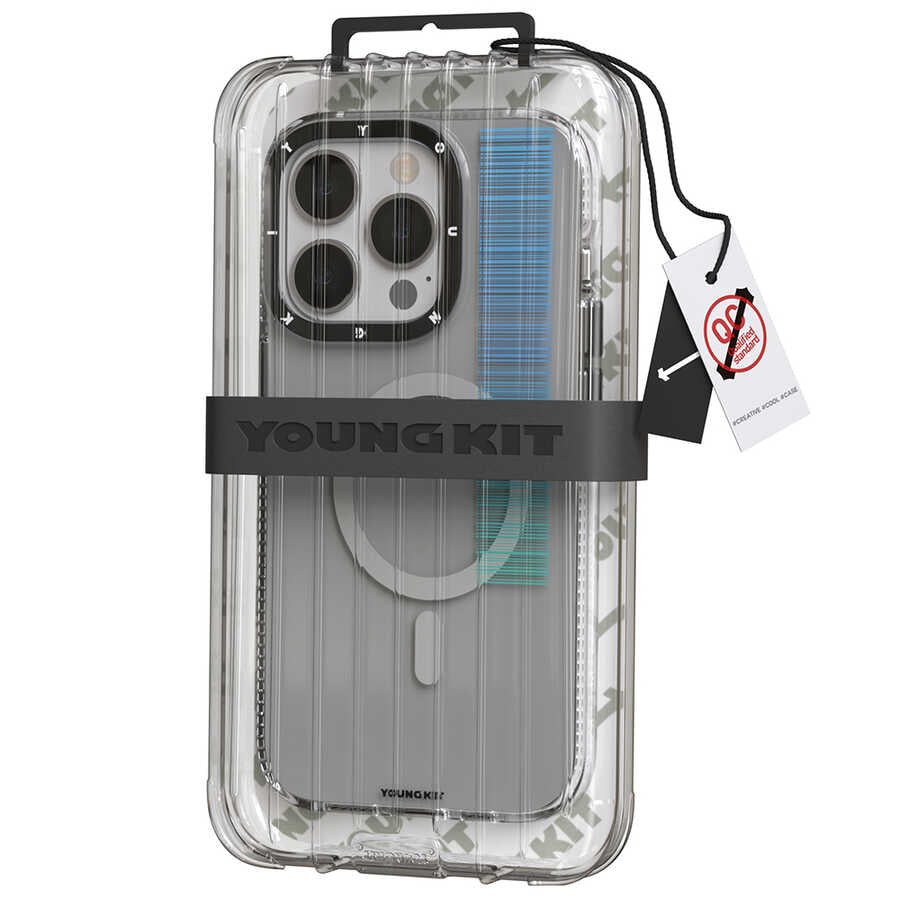 Apple iPhone 14 Pro Max Case M-safe Charging Feature Youngkit Pure Series Cover Green