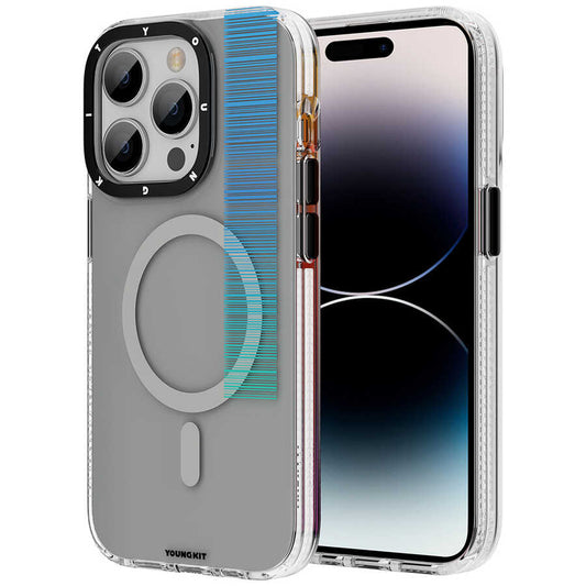 Apple iPhone 14 Pro Max Case M-safe Charging Feature Youngkit Pure Series Cover Gray