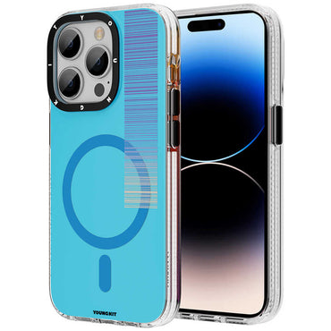 Apple iPhone 14 Pro Max Case M-safe Charging Feature Youngkit Pure Series Cover Green