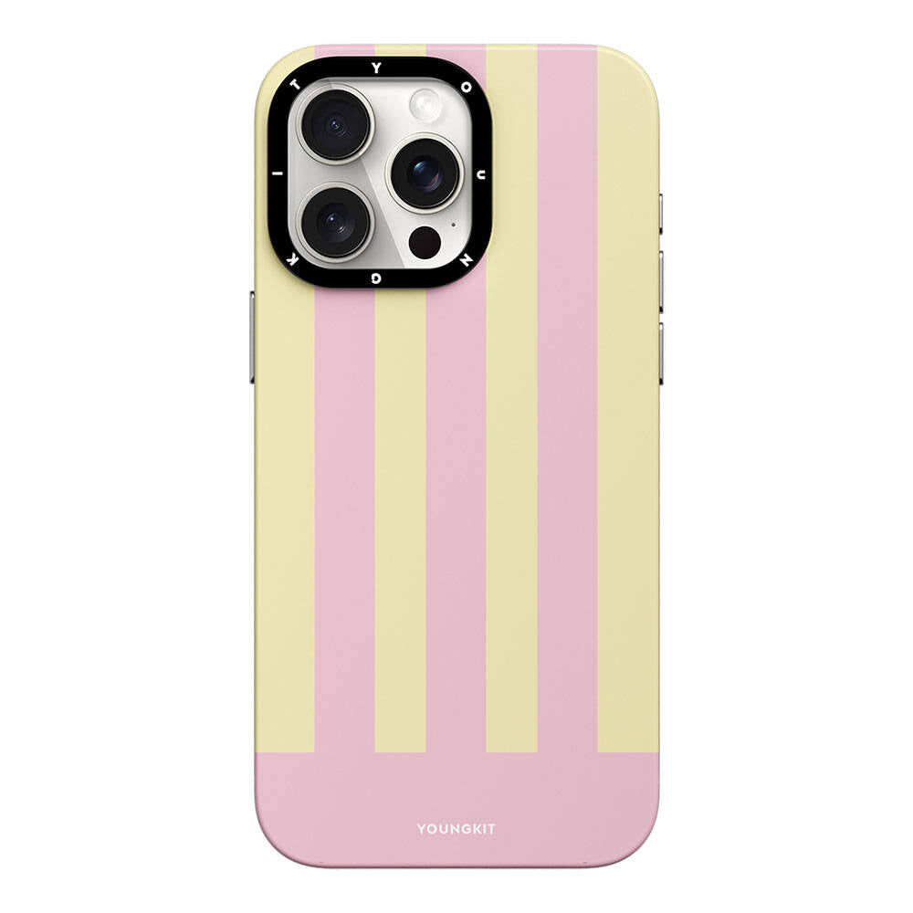Apple iPhone 14 Pro Max Case M-safe Charging Feature Youngkit Striped Piano Keys Series Cover Blue 