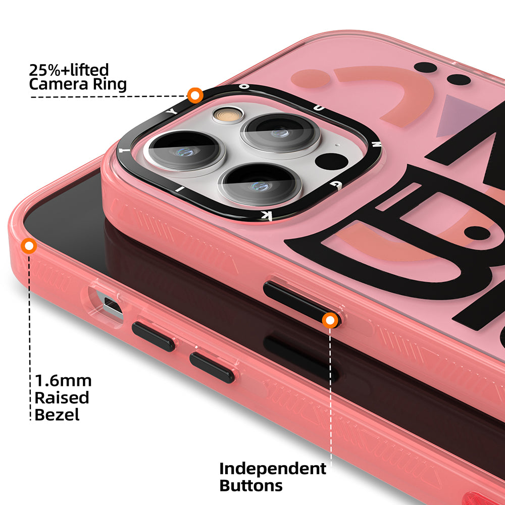 Apple iPhone 14 Pro Max Case Happy Mood Figure YoungKit Happy Mood Series Cover Blue 