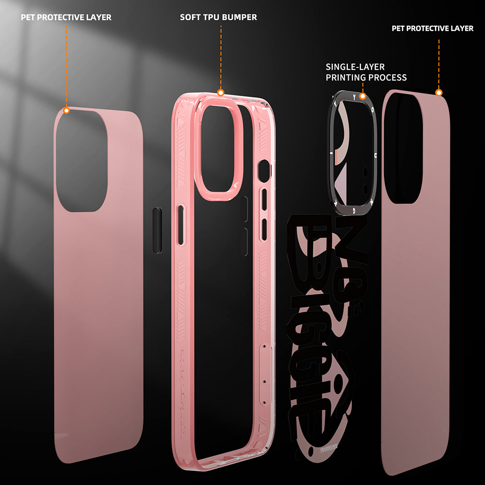 Apple iPhone 14 Pro Max Case Happy Mood Figure YoungKit Happy Mood Series Cover Water Green 