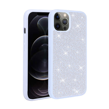 Apple iPhone 14 Pro Max Case Shiny Stone Design Zore Stone Cover Black
