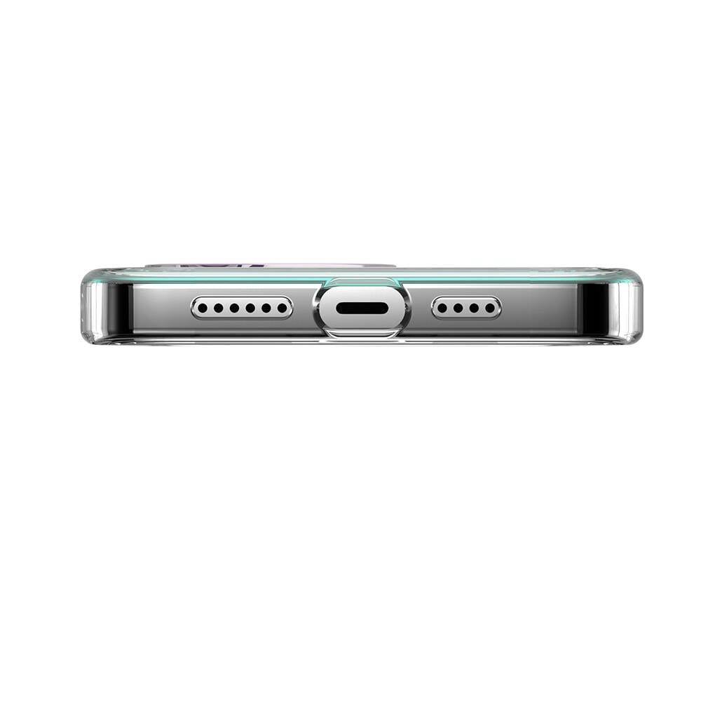 Apple iPhone 14 Pro Max Kılıf Renk Geçişli Kenarları Şeffaf Tasarımlı Lisanslı Switcheasy Crush Plus Kapak Starlight