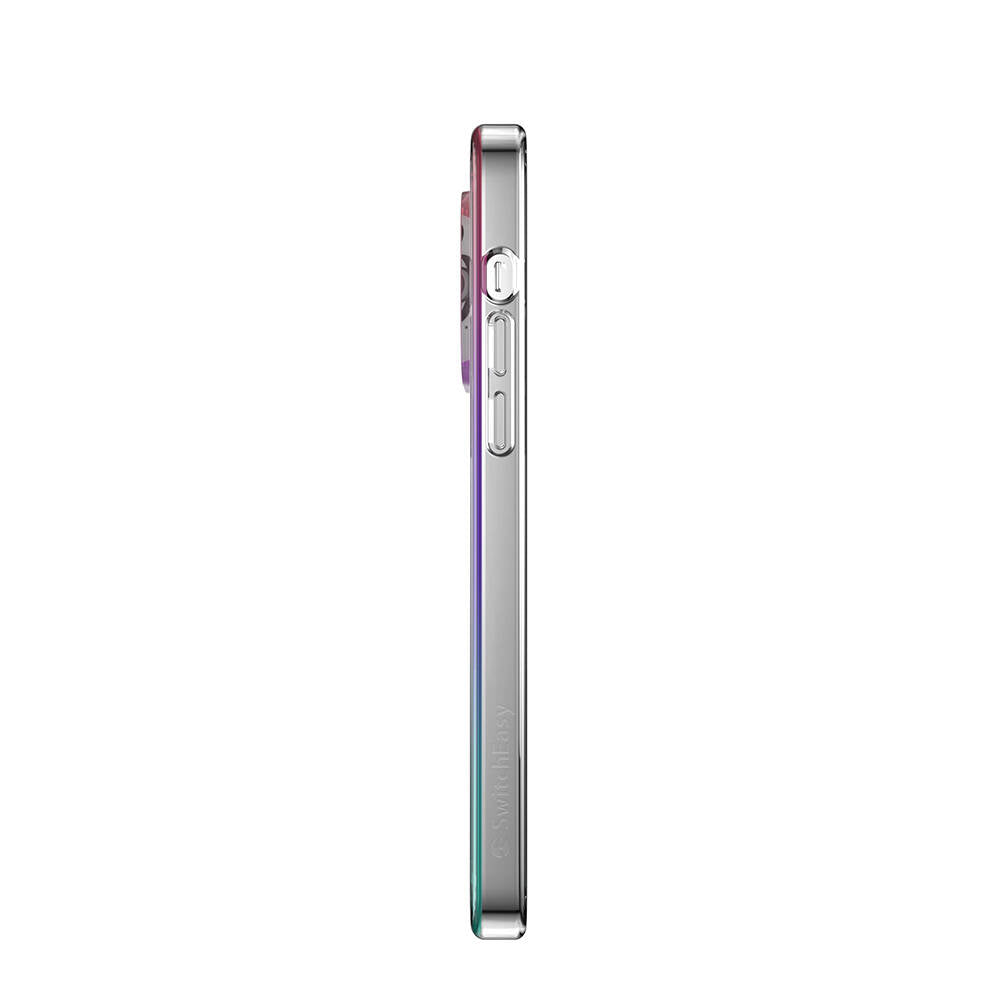 Apple iPhone 14 Pro Max Kılıf Renk Geçişli Kenarları Şeffaf Tasarımlı Lisanslı Switcheasy Crush Plus Kapak Starlight