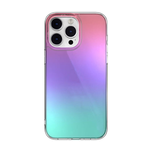 Apple iPhone 14 Pro Max Kılıf Renk Geçişli Kenarları Şeffaf Tasarımlı Lisanslı Switcheasy Crush Plus Kapak Starlight
