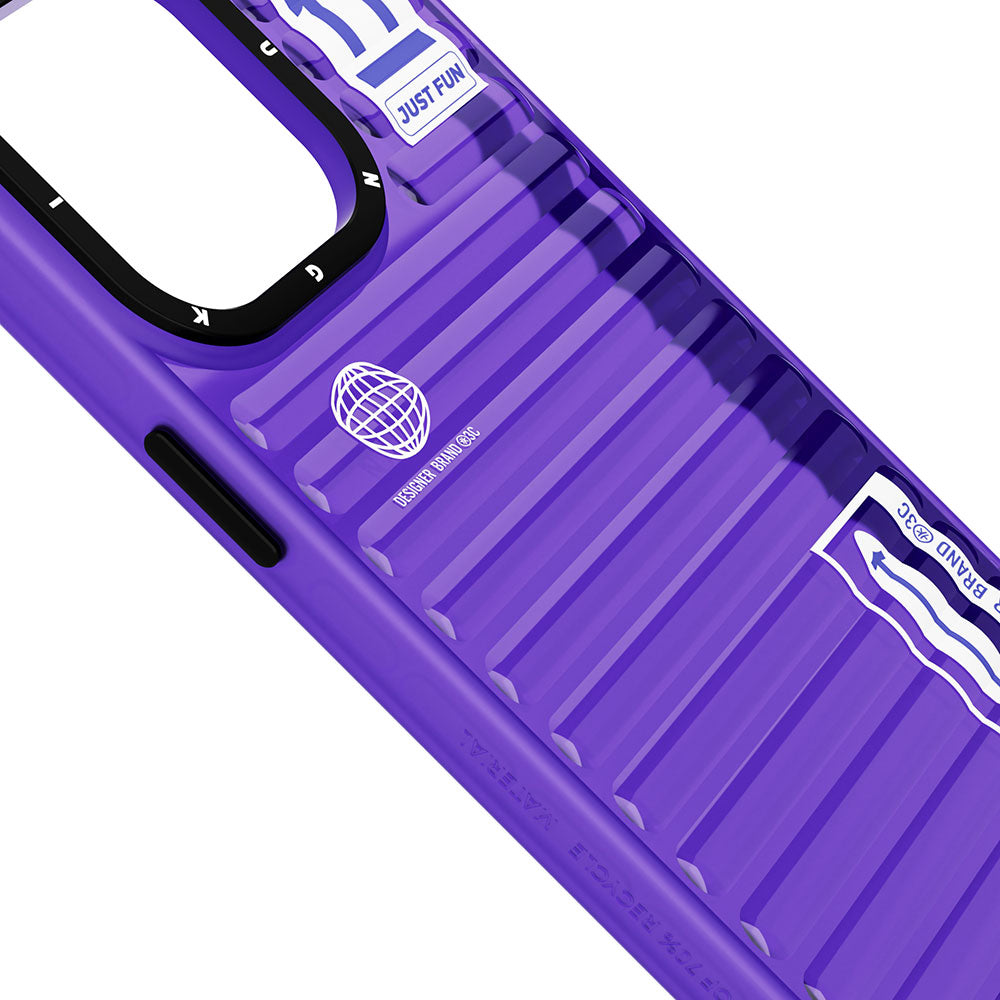 Apple iPhone 14 Pro Max Case Transparent Colorful Design YoungKit Fluorite Series Cover Purple 