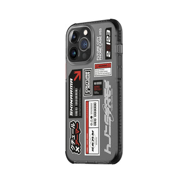 Apple iPhone 14 Pro Max Case SkinArma Transparent Patterned Airbag Design Taito Cover Colorless 