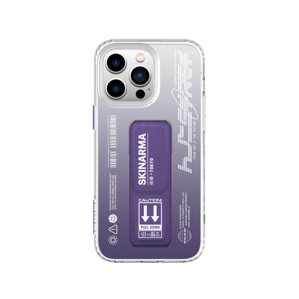 Apple iPhone 14 Pro Max Case SkinArma Stand Transparent Design Taihi Kobai Cover Purple 