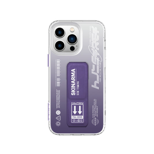 Apple iPhone 14 Pro Max Case SkinArma Stand Transparent Design Taihi Kobai Cover Purple 