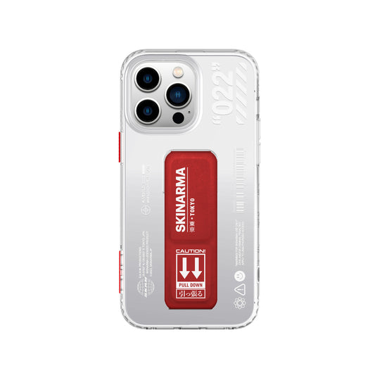 Apple iPhone 14 Pro Max Case SkinArma Stand Transparent Design Taihi Sora Cover Red 