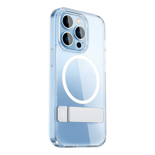 Apple iPhone 14 Pro Max Case with Stand M-safe Wireless Charging Feature Wiwu Aurora Series Cover Colorless 