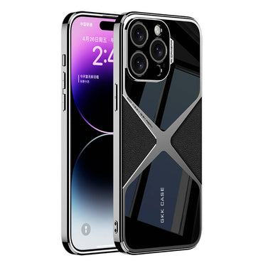 Apple iPhone 14 Pro Max Case Ultra Thin Camera Protection PC + Leather Back Surface Zore X-Pro Cover Black 
