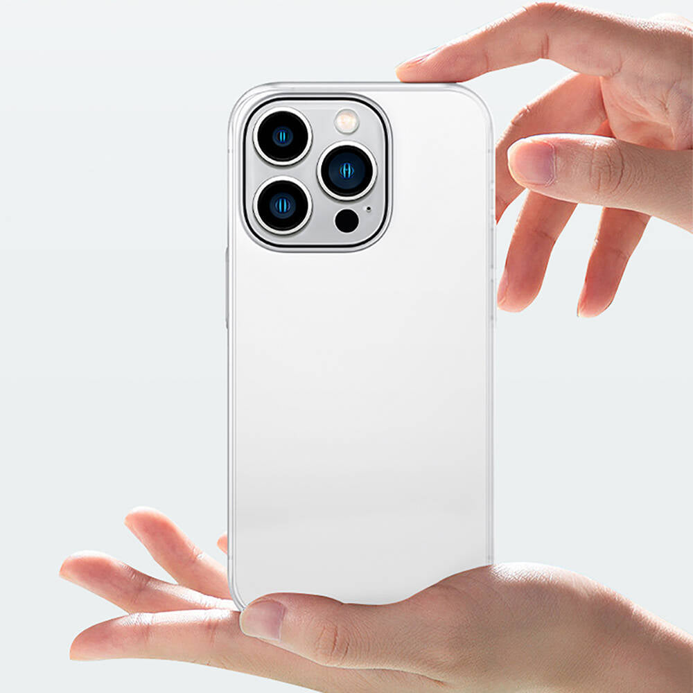 Apple iPhone 14 Pro Max Case Ultra Thin Matte PC Back Surface Recci Elite Series Cover White 