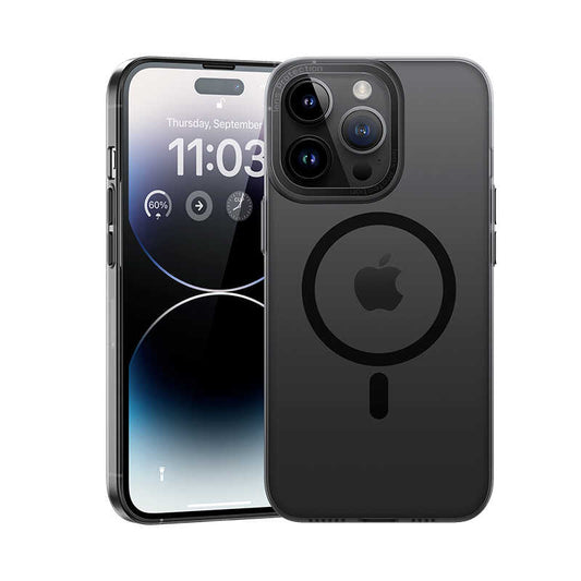Apple iPhone 14 Pro Max Case Wireless Charging Supported Benks Magnetic Haze Cover Black 